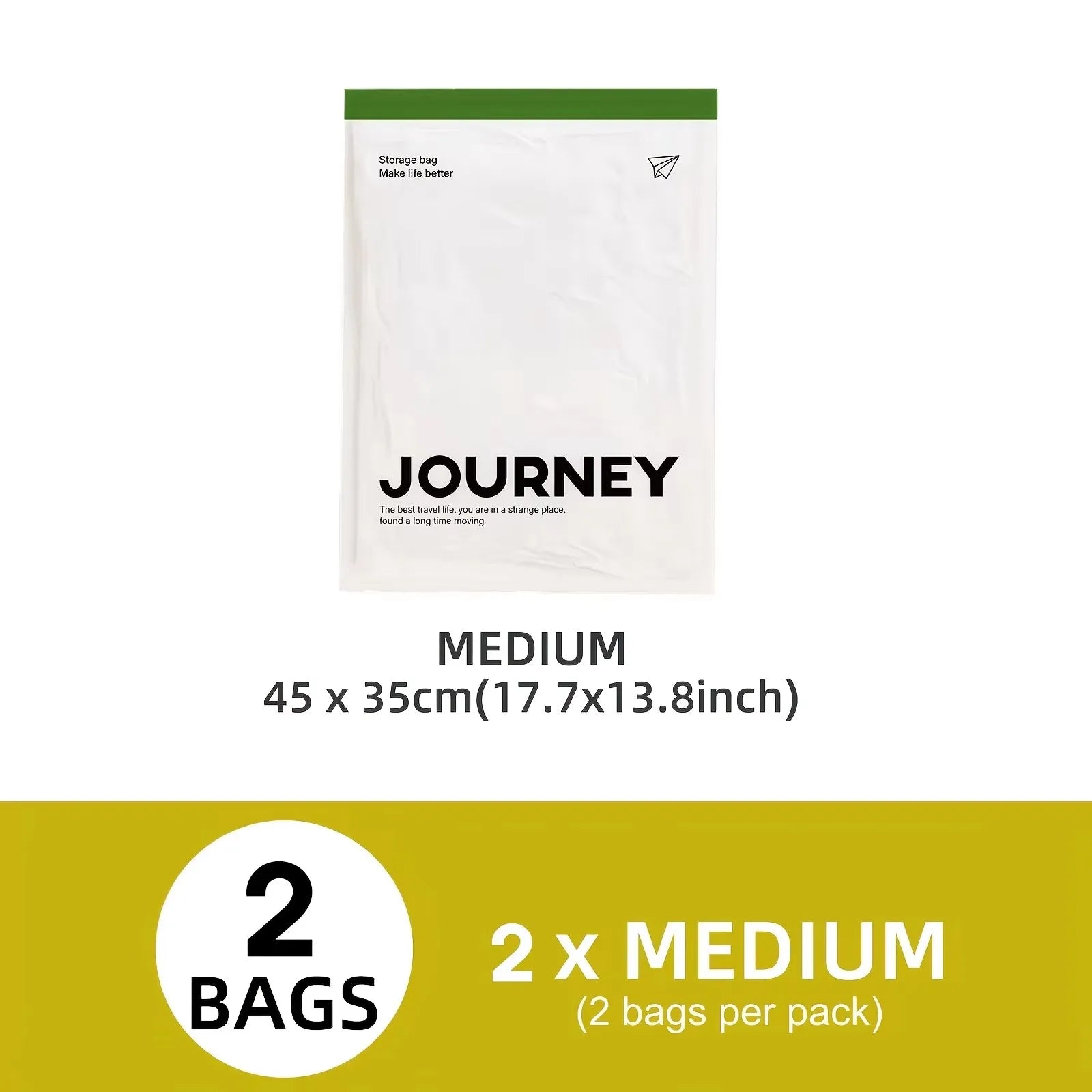 2pcs Vacuum Storage Bags Hand-Rolled Travel Vacuum Storage Bags For Towels Socks Clothes More No Pump Needed