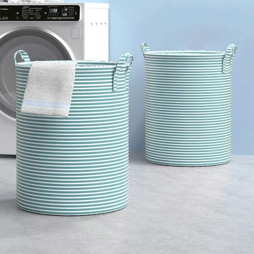 Foldable Laundry Basket Large Capacity Dirty Clothes Storage Basket Cotton and Linen Household Sundries Children Toys Organizers