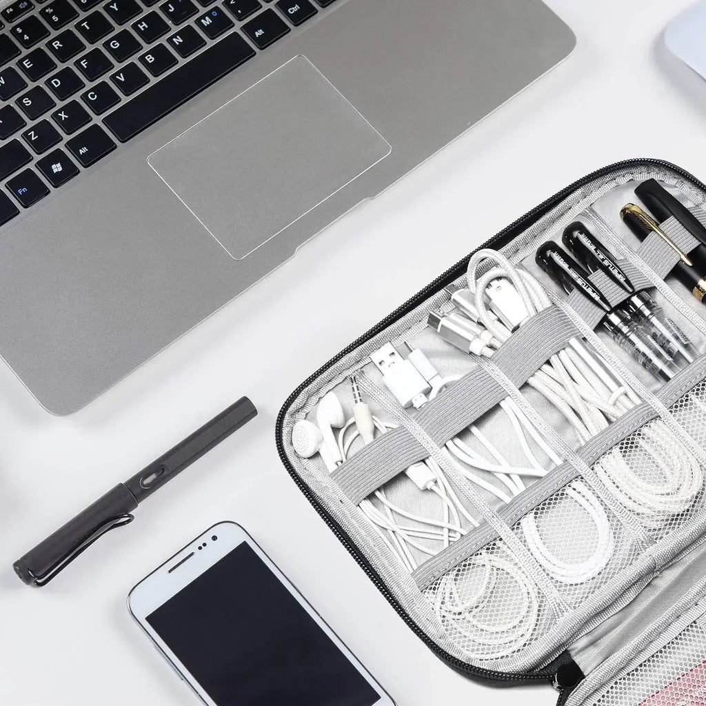Multifunctional Digital Travel Packing Cube Space Saving Mobile Hard Drive Data Cable Storage Bags Small Objects Organize Pouch