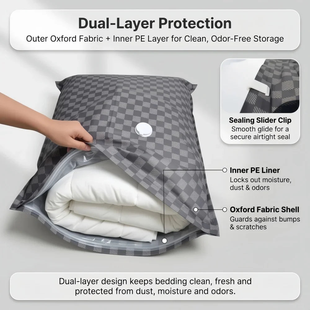 Vacuum Storage Bags,Travel Essentials Suitcases Clothes Organizer Packaging Bag Practical Accessories Compression Packing Cubes