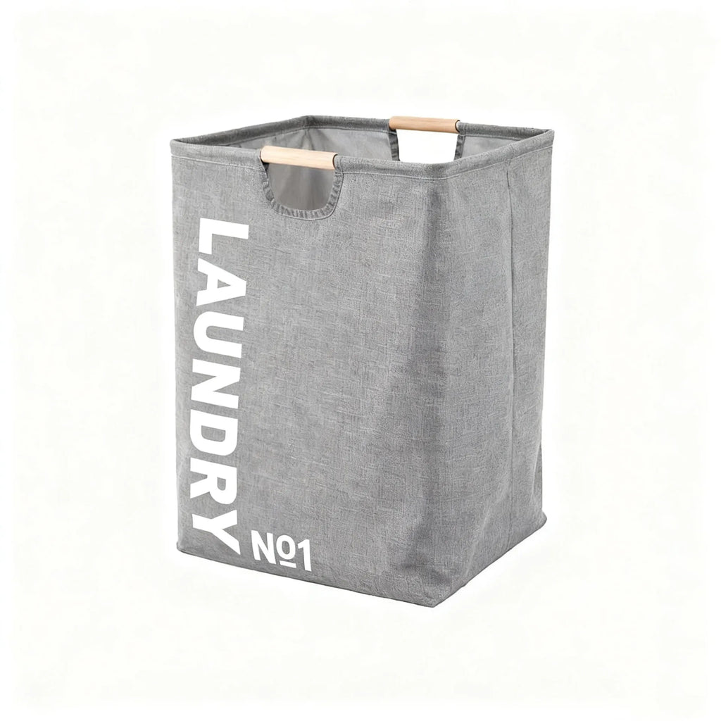 Foldable Fabric Laundry Basket with Handles Large Capacity Waterproof Storage Bin for Home and Bathroom