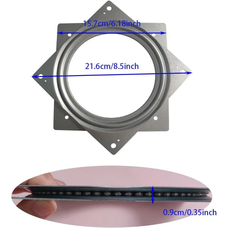 1 Pcs 6 Inch Susan Turntable Bearings Susan Turntable Lazy Susan Turntable Square Rotating Bearing