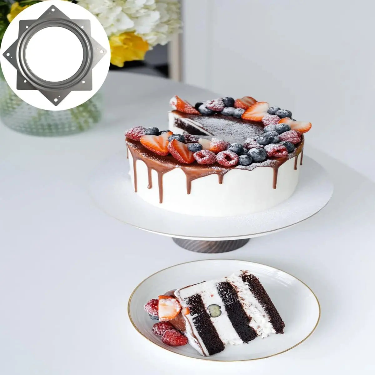 1 Pcs 6 Inch Susan Turntable Bearings Susan Turntable Lazy Susan Turntable Square Rotating Bearing