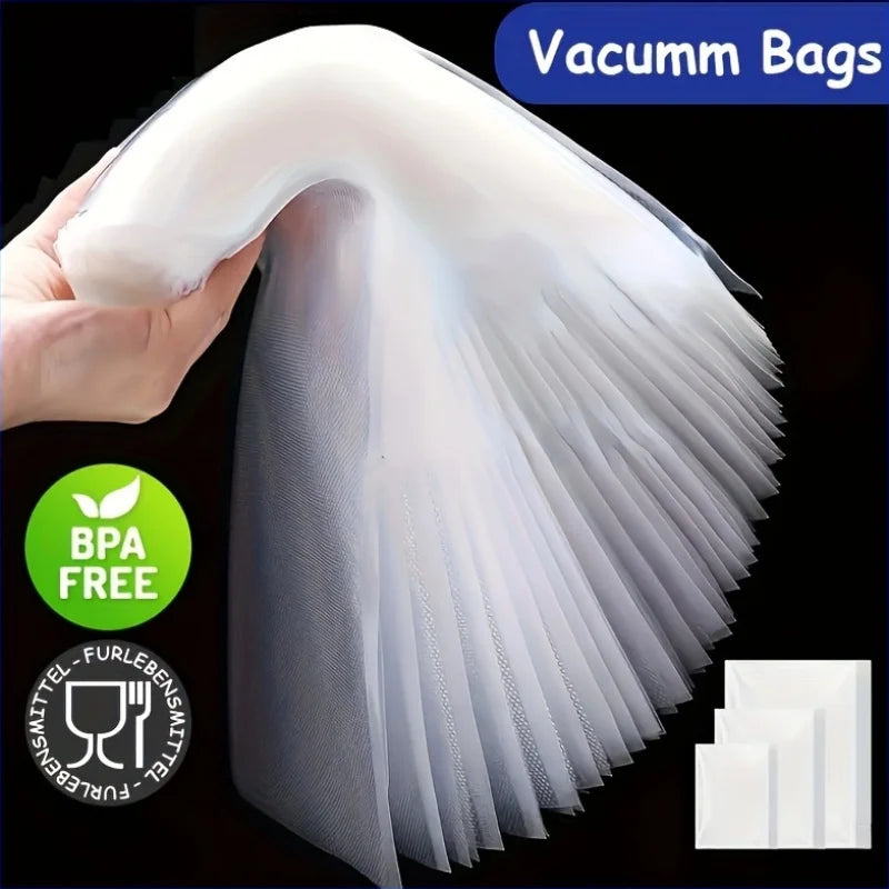 51pcs Food Vacuum Sealer Bags - Heavy-Duty Vacuum Storage Bags with Airtight Seal for Fruits