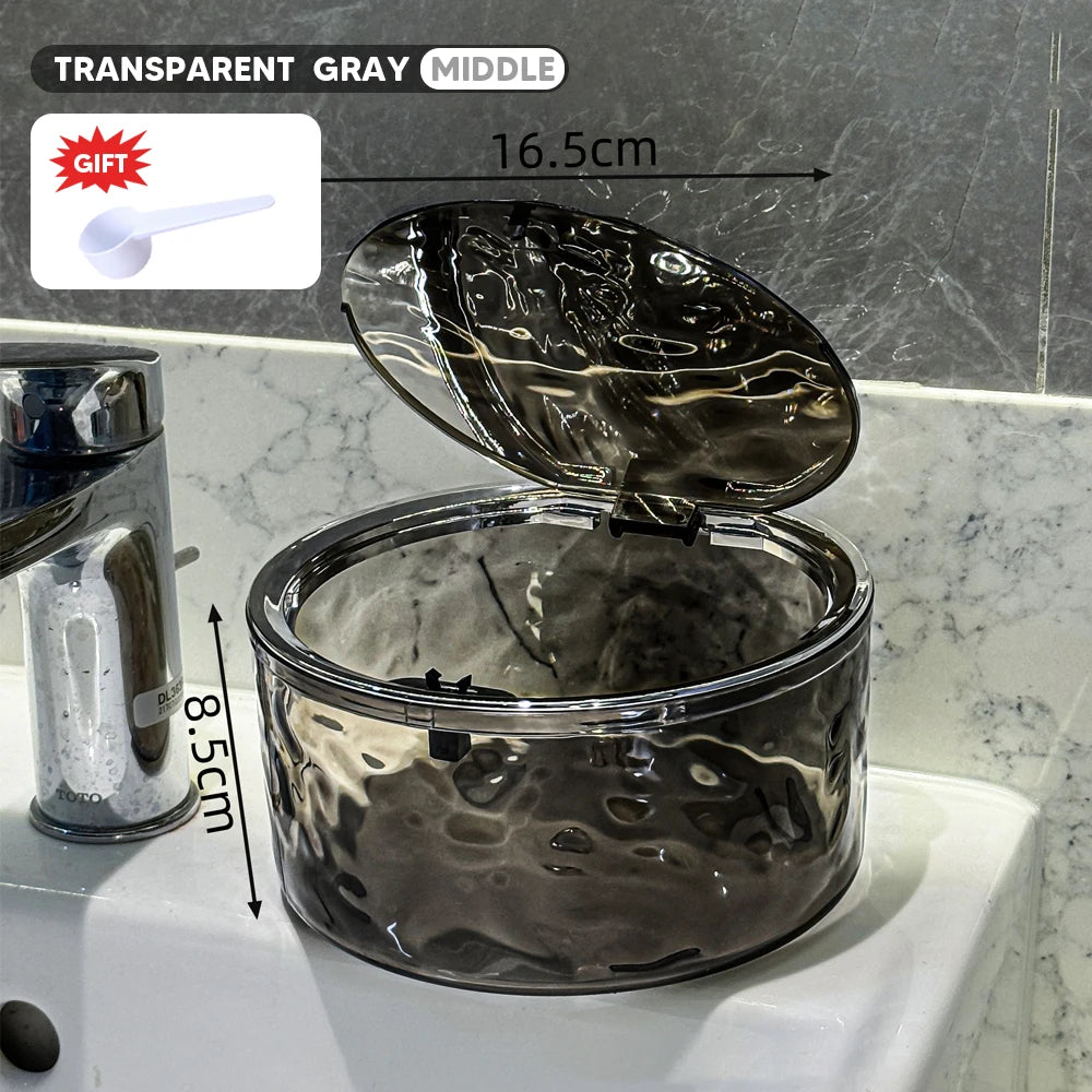 Laundry Powder Container With Lid Laundry Pods Organizer Washing Capsules Holder Laundry Room Desktop Storage Box