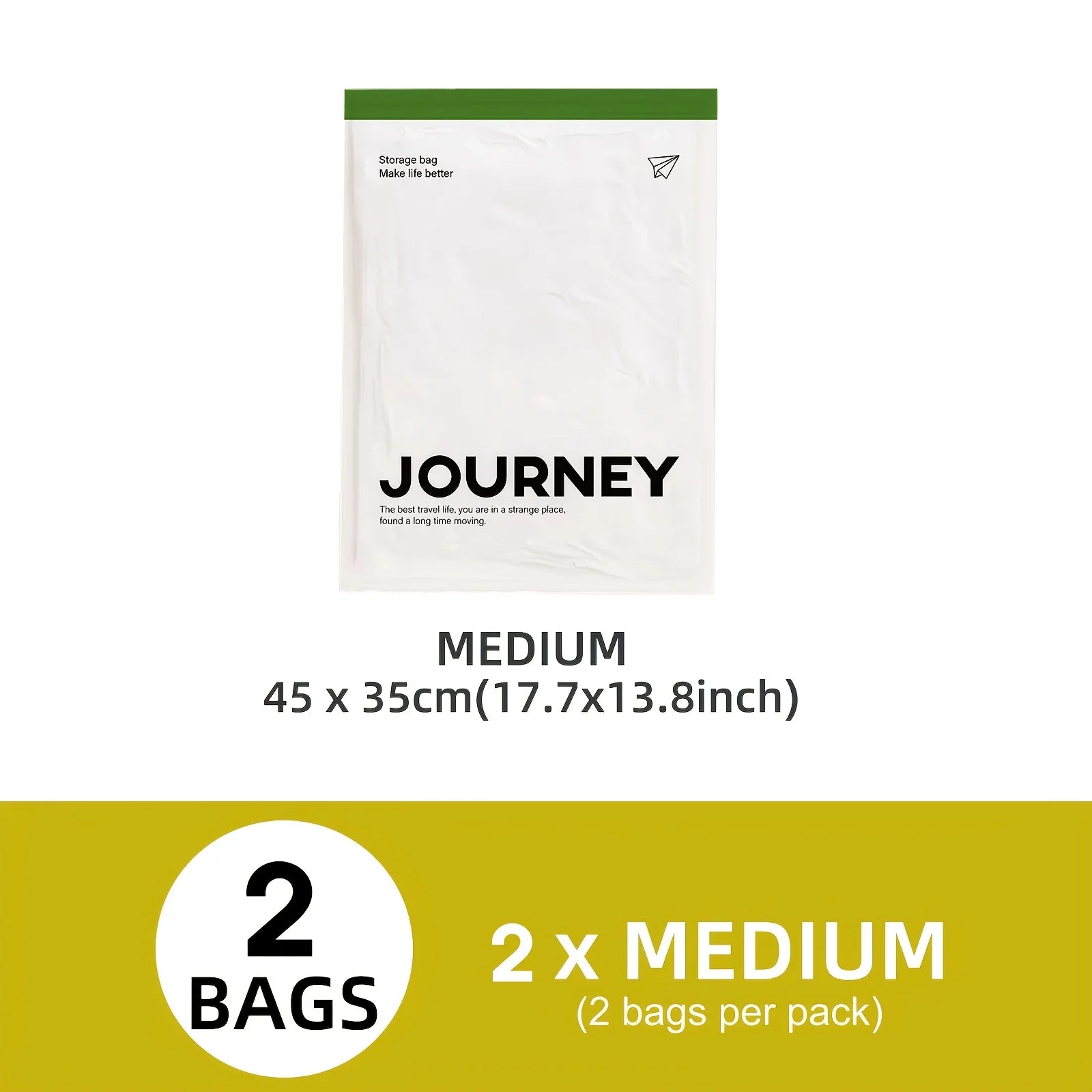 2pcs Vacuum Storage Bags, Hand-Rolled Travel Vacuum Storage Bags For Towels, Socks, Clothes, More , No Pump Needed