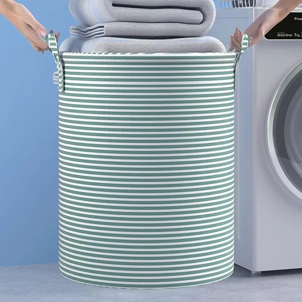Foldable Laundry Basket Large Capacity Dirty Clothes Storage Basket Cotton and Linen Household Sundries Children Toys Organizers