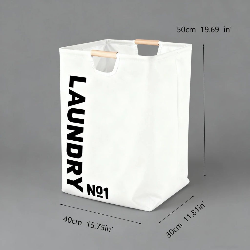 Foldable Fabric Laundry Basket with Handles Large Capacity Waterproof Storage Bin for Home and Bathroom