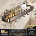 Suction Cup Bathroom Shelf,Wall Mounted Shower Organizer for Toiletries,Hanging Rack for Washbasin and Shower Storage
