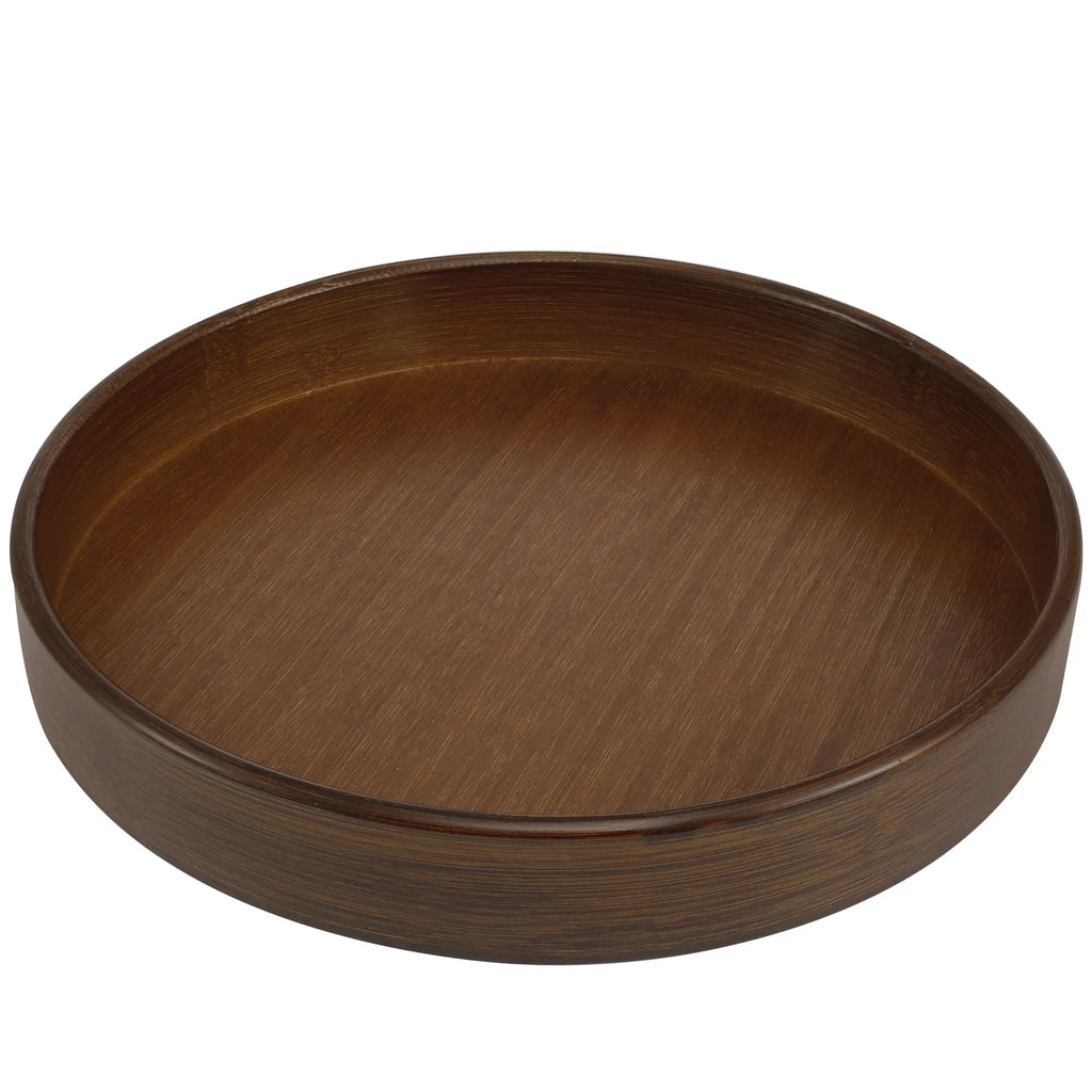 Wood Lazy Susan Organizer Round Lazy Susan Rotating Container for Cabinet Pantry Kitchen Countertop Refrigerator Spices Pantry
