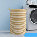 Foldable Laundry Basket Large Capacity Dirty Clothes Storage Basket Cotton and Linen Household Sundries Children Toys Organizers
