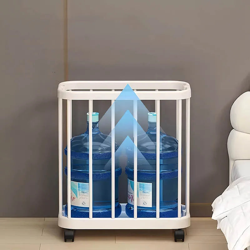 Multi-Purpose Storage Bin Organizer With Wheels Movable Dirty Clothes Laundry Storage Basket Fitness Gear Yoga Mats Storage Cart