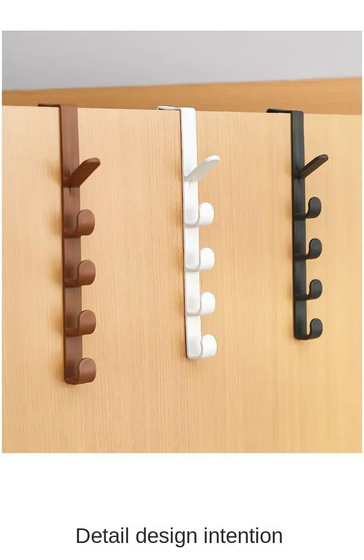 Behind the Door Coat Hook Hanger Behind the Door Cabinet Wardrobe Dormitory Door Hook Storage Rack