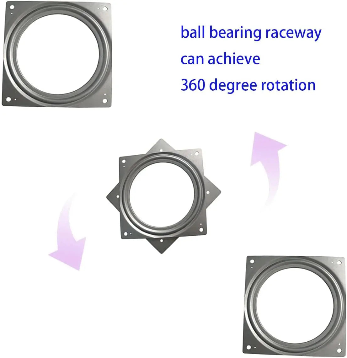 1 Pcs 6 Inch Susan Turntable Bearings Susan Turntable Lazy Susan Turntable Square Rotating Bearing