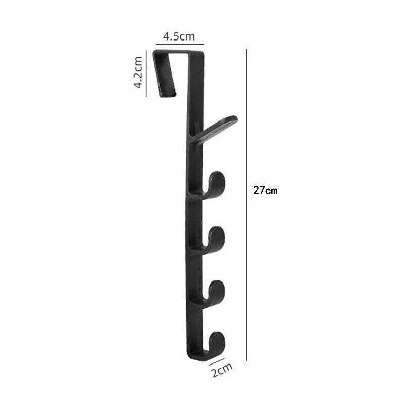 Behind the Door Coat Hook Hanger Behind the Door Cabinet Wardrobe Dormitory Door Hook Storage Rack