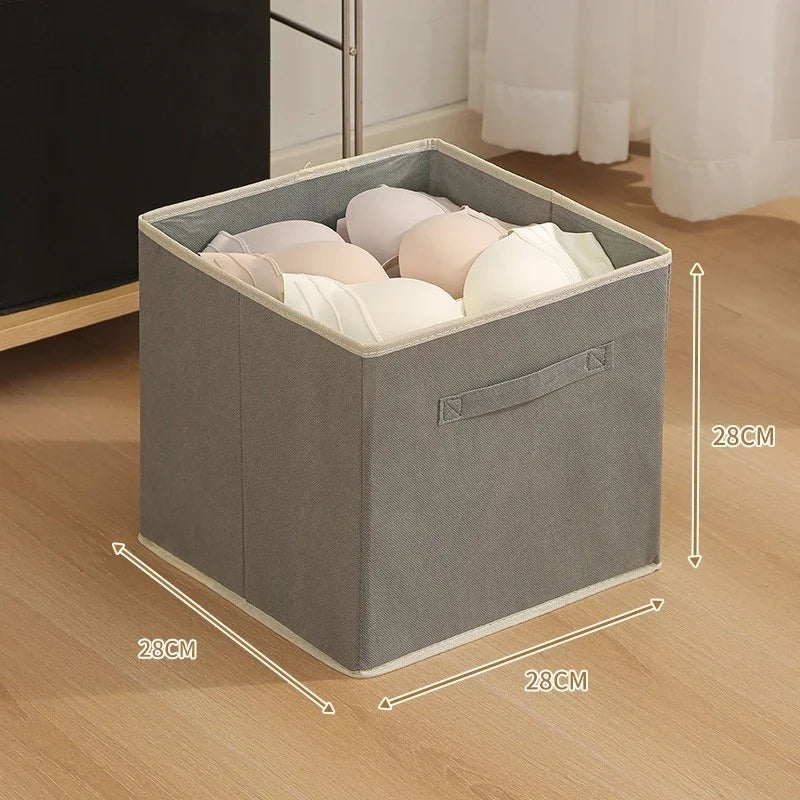 Cube Storage Box Non Woven Foldable Waterproof Home Supplies Wardrobe Space Saving for Kid Toy Clothes Office Storage Organizer