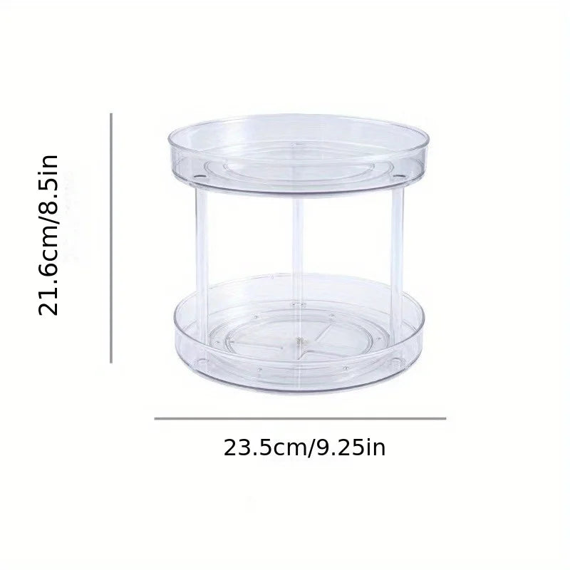 1pc rotating cosmetics storage box dressing table desktop transparent lipstick perfume skin care product storage rack