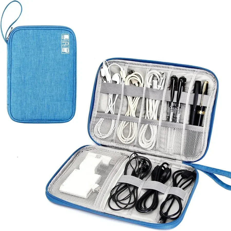 Multifunctional Digital Travel Packing Cube Space Saving Mobile Hard Drive Data Cable Storage Bags Small Objects Organize Pouch