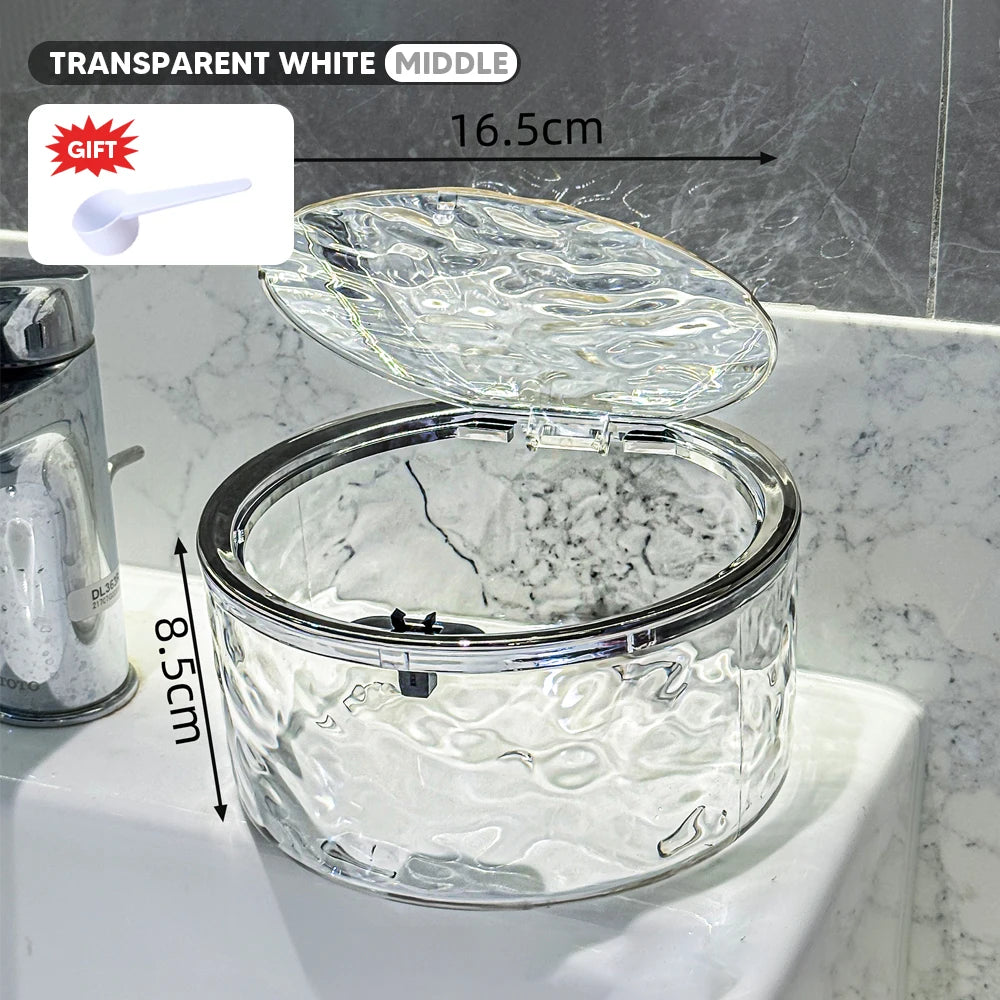 Laundry Powder Container With Lid Laundry Pods Organizer Washing Capsules Holder Laundry Room Desktop Storage Box