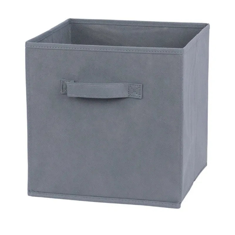 Cube Non Woven Fabric Storage Bin Collapsible Storage Box Home Supplies, Kid Toy Storage Organizer Cabinet Drawer Organization