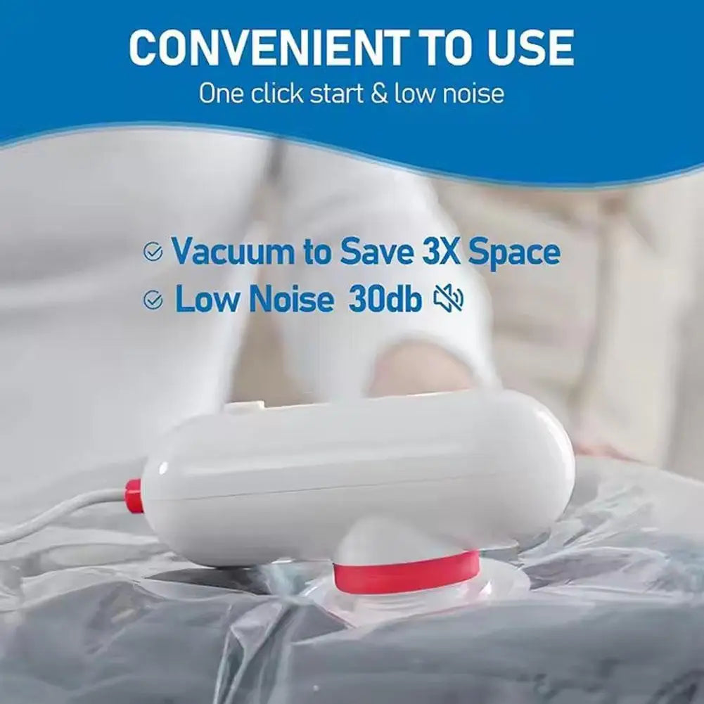 Vacuum Storage Bags Lightweight Travel Vacuum Bag With USB Electric Suction Pump Vacuum Storage Bags For Clothes Luggage