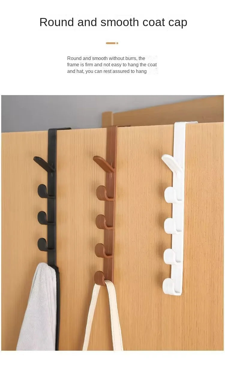 Behind the Door Coat Hook Hanger Behind the Door Cabinet Wardrobe Dormitory Door Hook Storage Rack