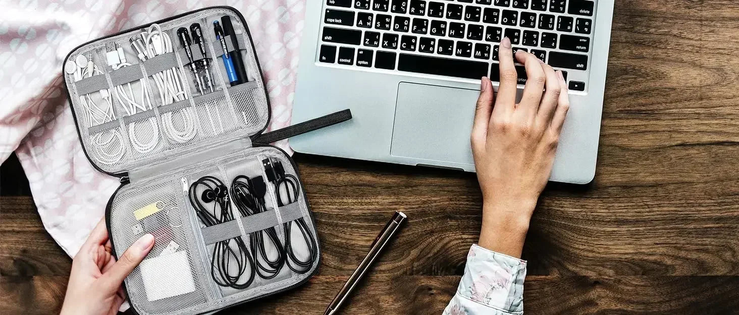Multifunctional Digital Travel Packing Cube Space Saving Mobile Hard Drive Data Cable Storage Bags Small Objects Organize Pouch