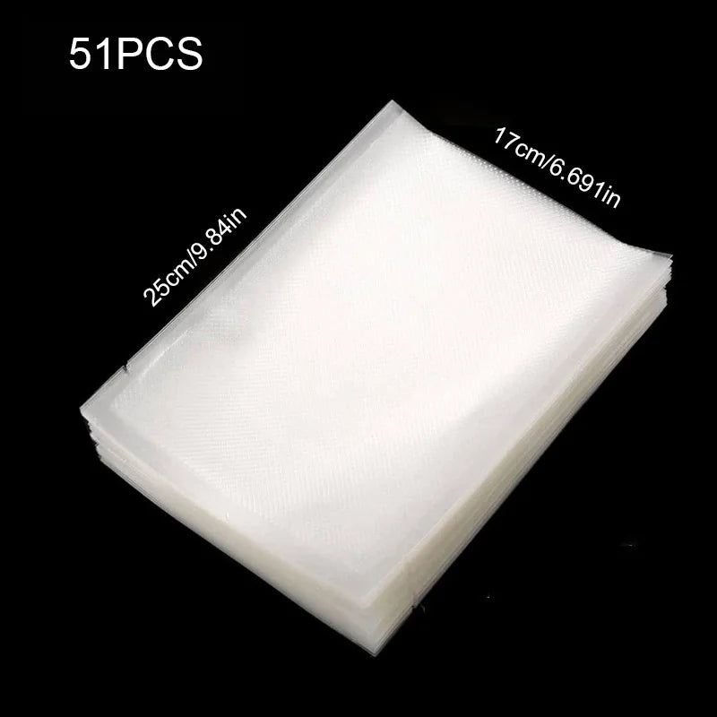 51pcs Food Vacuum Sealer Bags - Heavy-Duty Vacuum Storage Bags with Airtight Seal for Fruits