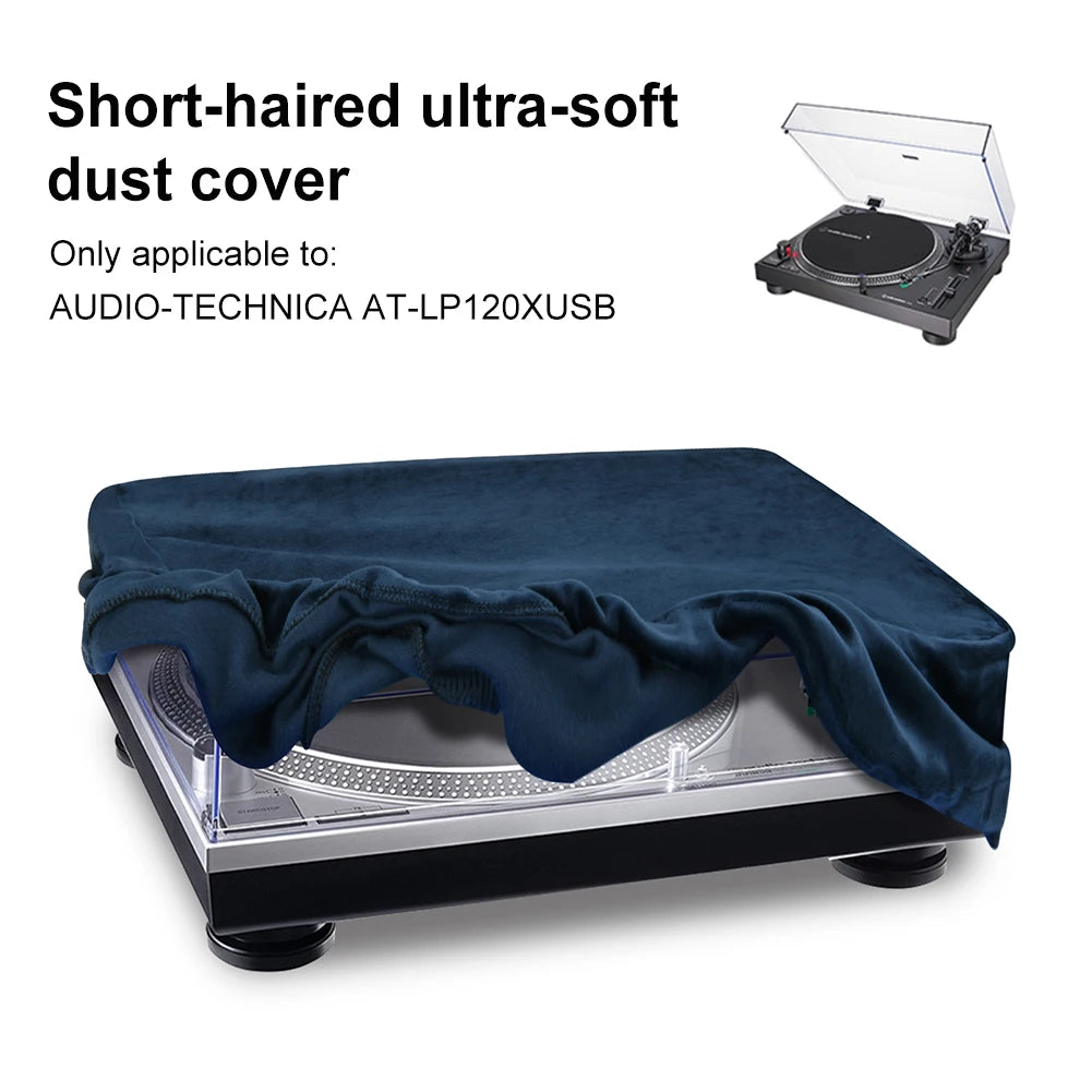 Turntable Dust Cover Washable Stereo Turntable Protective Cover Foldable Turntable Sleeves for Audio-Technica AT-LP120XUSB