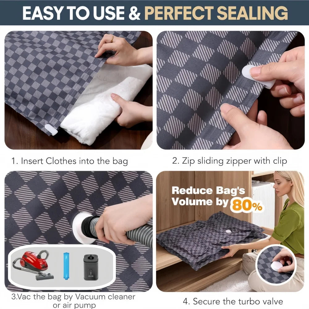 Vacuum Storage Bags,Travel Essentials Suitcases Clothes Organizer Packaging Bag Practical Accessories Compression Packing Cubes