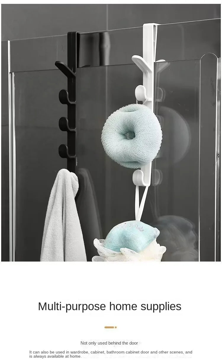Behind the Door Coat Hook Hanger Behind the Door Cabinet Wardrobe Dormitory Door Hook Storage Rack