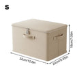 Storage Box with Lock Stackable Secure Odor Proof Storage Container Locking Organizing Bin Washable Shelf Baskets for Blanket