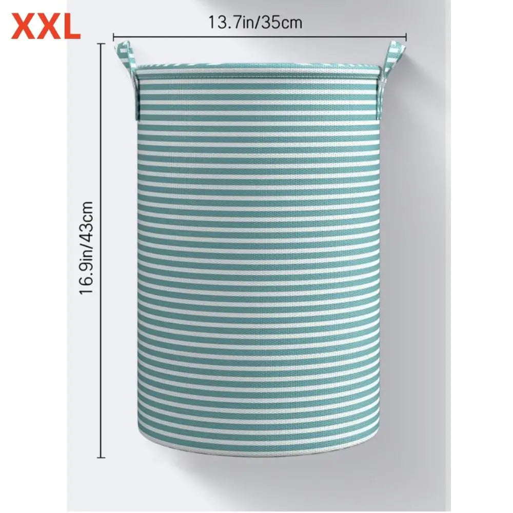 Foldable Laundry Basket Large Capacity Dirty Clothes Storage Basket Cotton and Linen Household Sundries Children Toys Organizers
