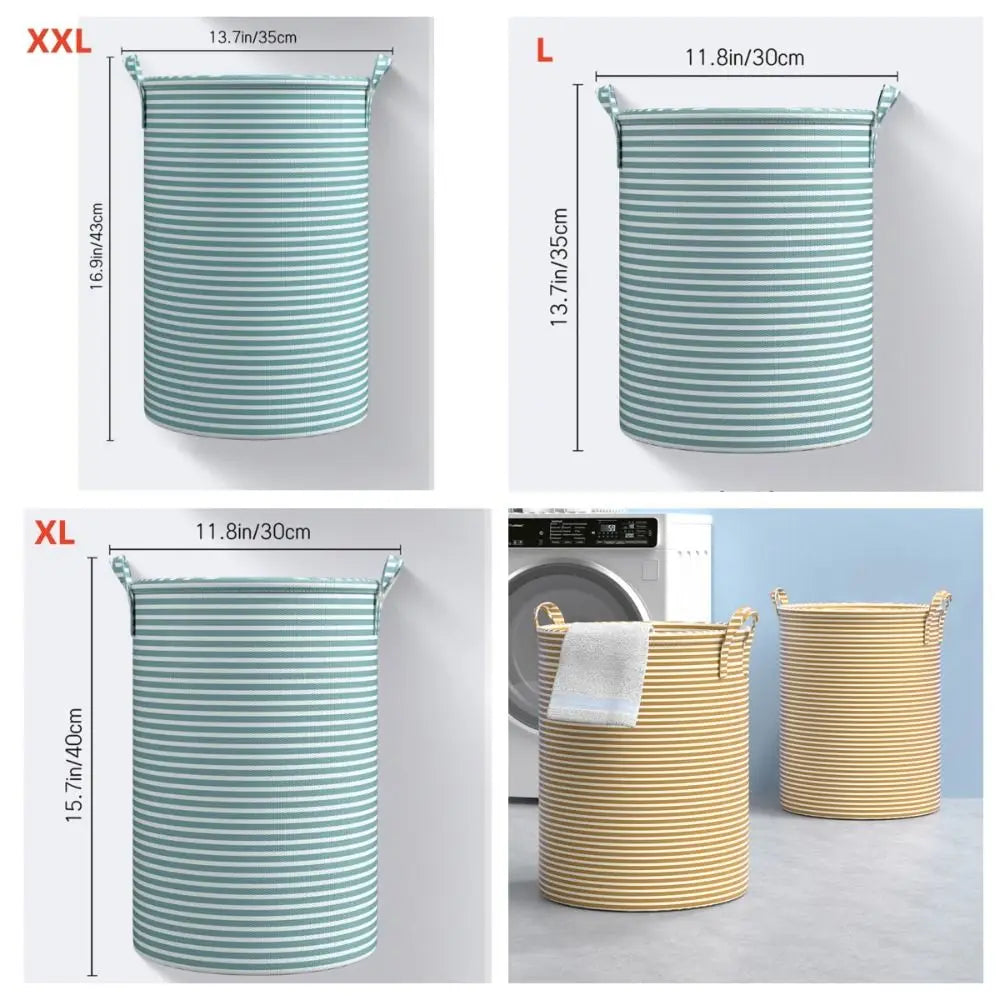 Foldable Laundry Basket Large Capacity Dirty Clothes Storage Basket Cotton and Linen Household Sundries Children Toys Organizers