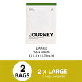 2pcs Vacuum Storage Bags Hand-Rolled Travel Vacuum Storage Bags For Towels Socks Clothes More No Pump Needed