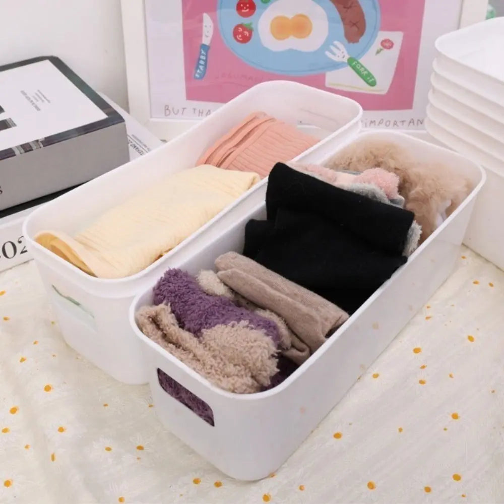 Multifunctional Storage Box Stackable Underwear Socks Sorting Storage Drawers Kitchen Sundries Cosmetic Jewelry Organizer Bin