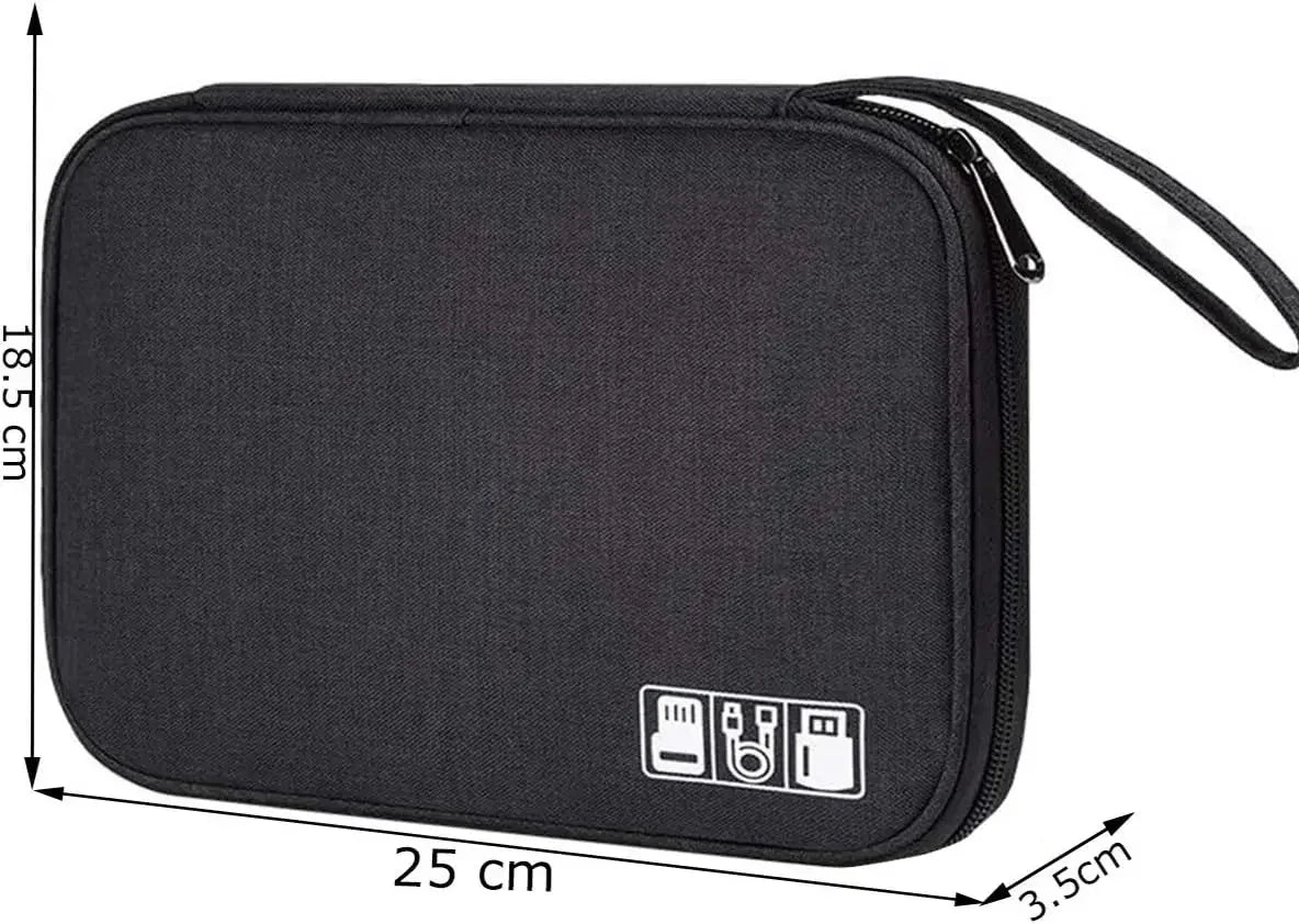 Multifunctional Digital Travel Packing Cube Space Saving Mobile Hard Drive Data Cable Storage Bags Small Objects Organize Pouch