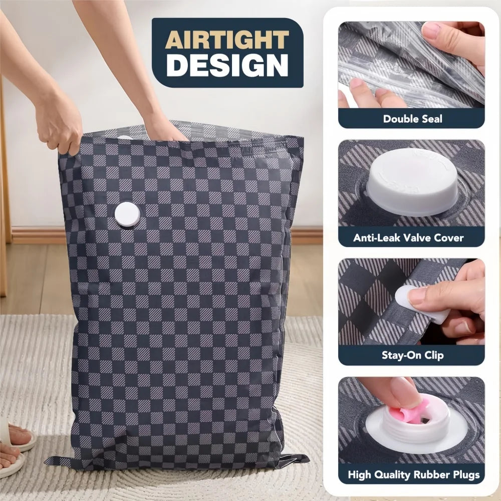 Vacuum Storage Bags,Travel Essentials Suitcases Clothes Organizer Packaging Bag Practical Accessories Compression Packing Cubes