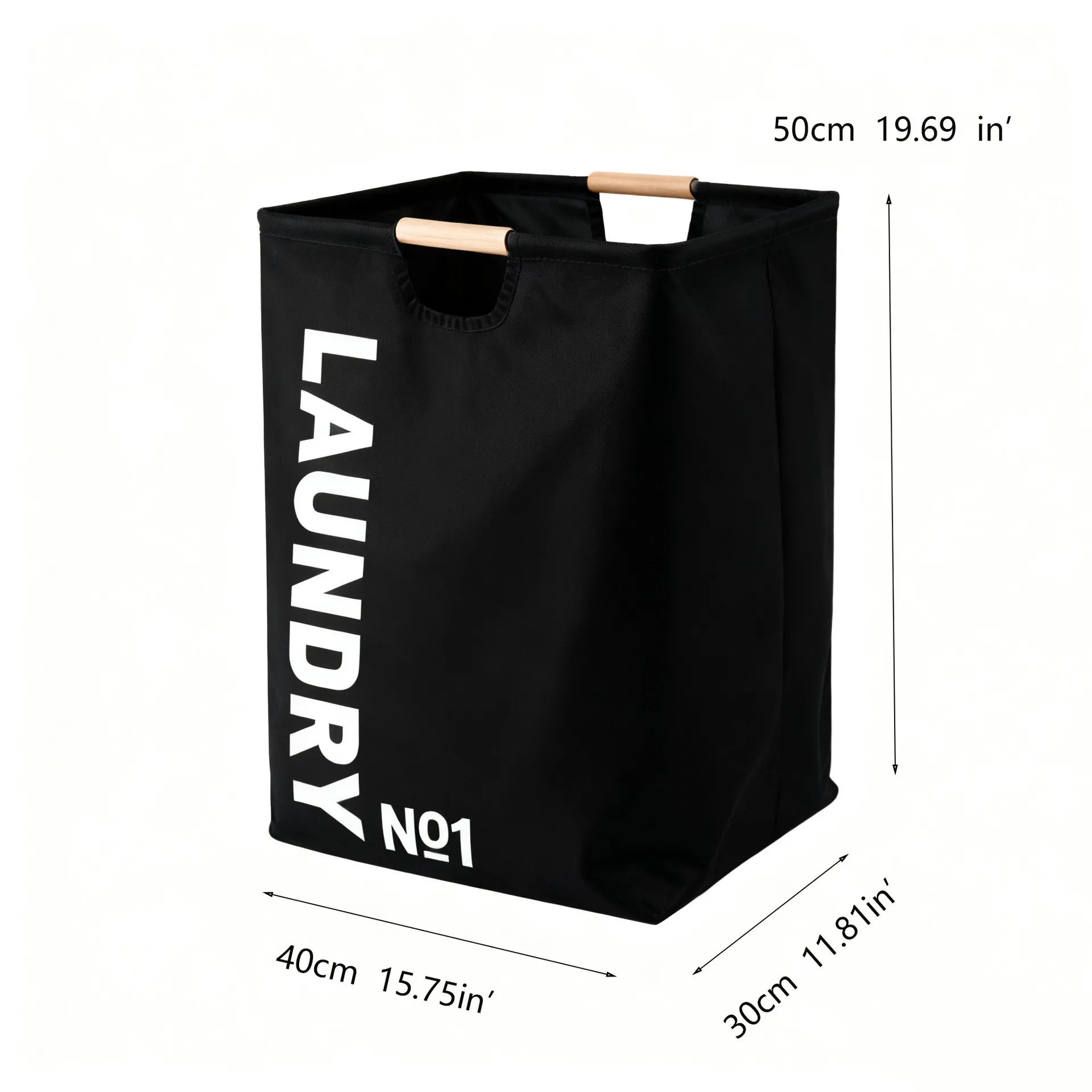 Foldable Fabric Laundry Basket with Handles Large Capacity Waterproof Storage Bin for Home and Bathroom