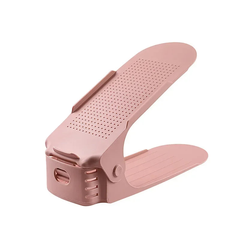 10Pcs Shoe Stacker Adjustable Shoe Slots Organizer Shoes Slots Space Saver Double Deck Rack Holder For Closet Organization Hot