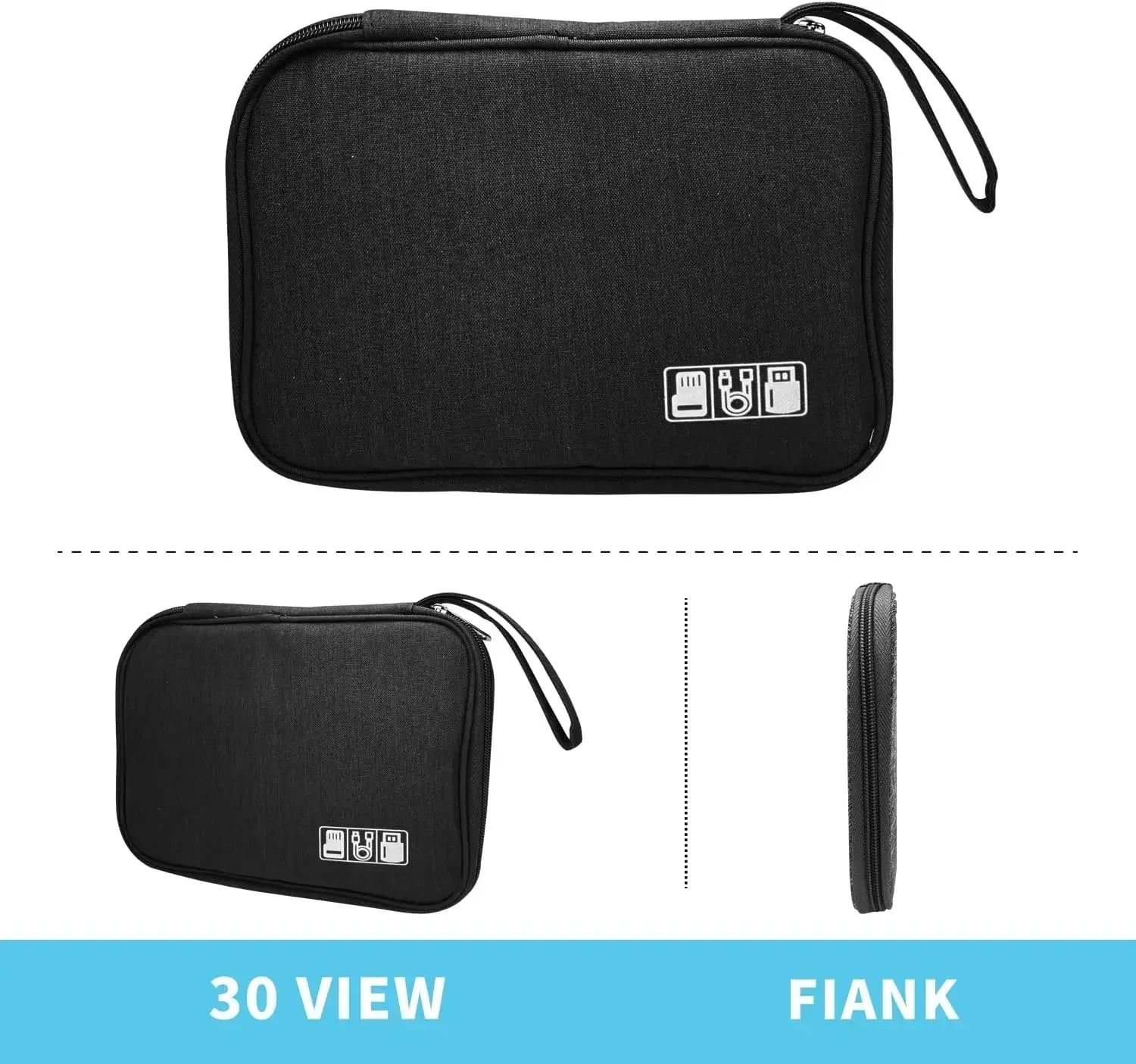 Multifunctional Digital Travel Packing Cube Space Saving Mobile Hard Drive Data Cable Storage Bags Small Objects Organize Pouch