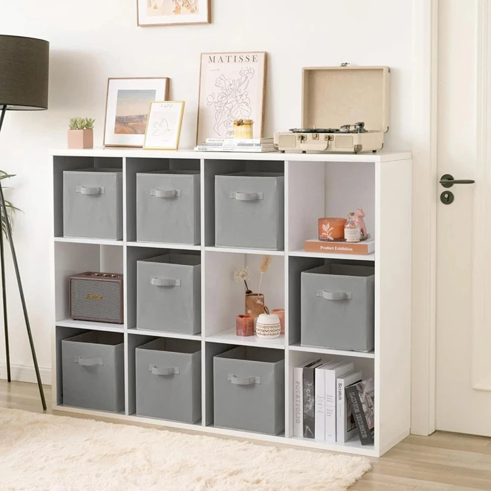 Cube Storage Box Non Woven Foldable Waterproof Home Supplies Wardrobe Space Saving for Kid Toy Clothes Office Storage Organizer