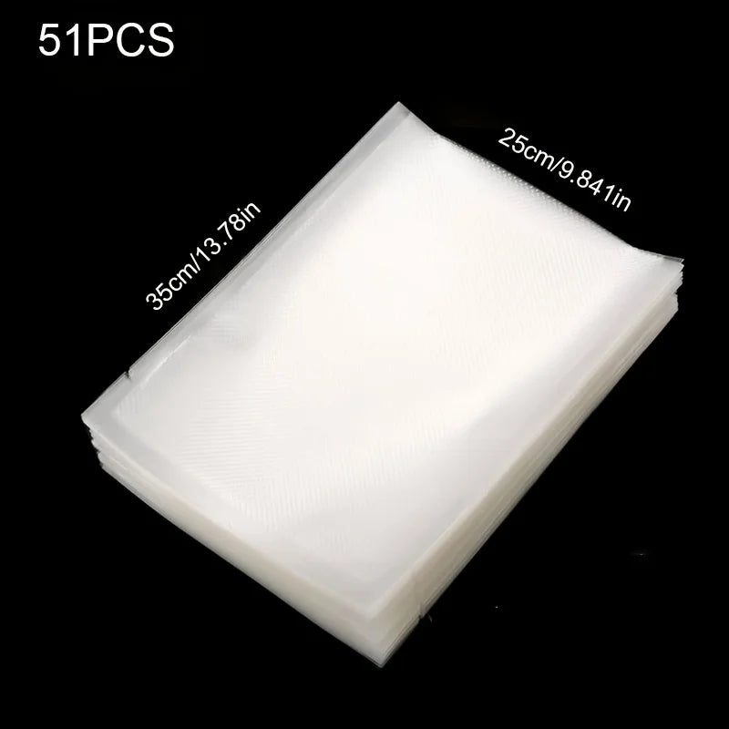 51pcs Food Vacuum Sealer Bags - Heavy-Duty Vacuum Storage Bags with Airtight Seal for Fruits