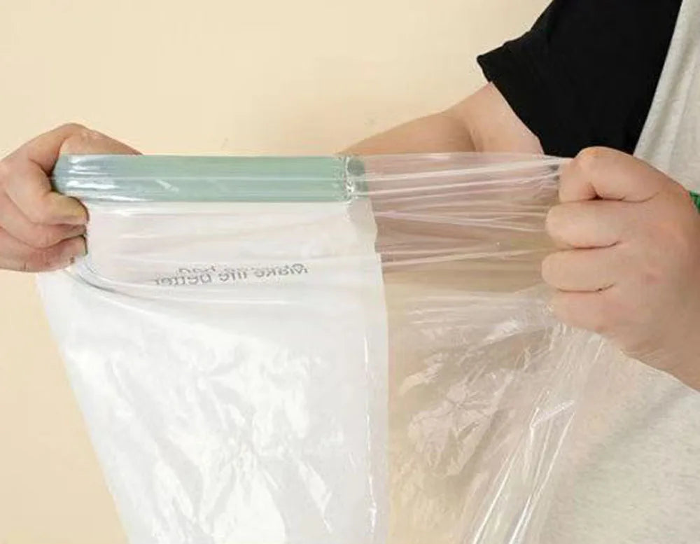 2pcs Vacuum Storage Bags Hand-Rolled Travel Vacuum Storage Bags For Towels Socks Clothes More No Pump Needed